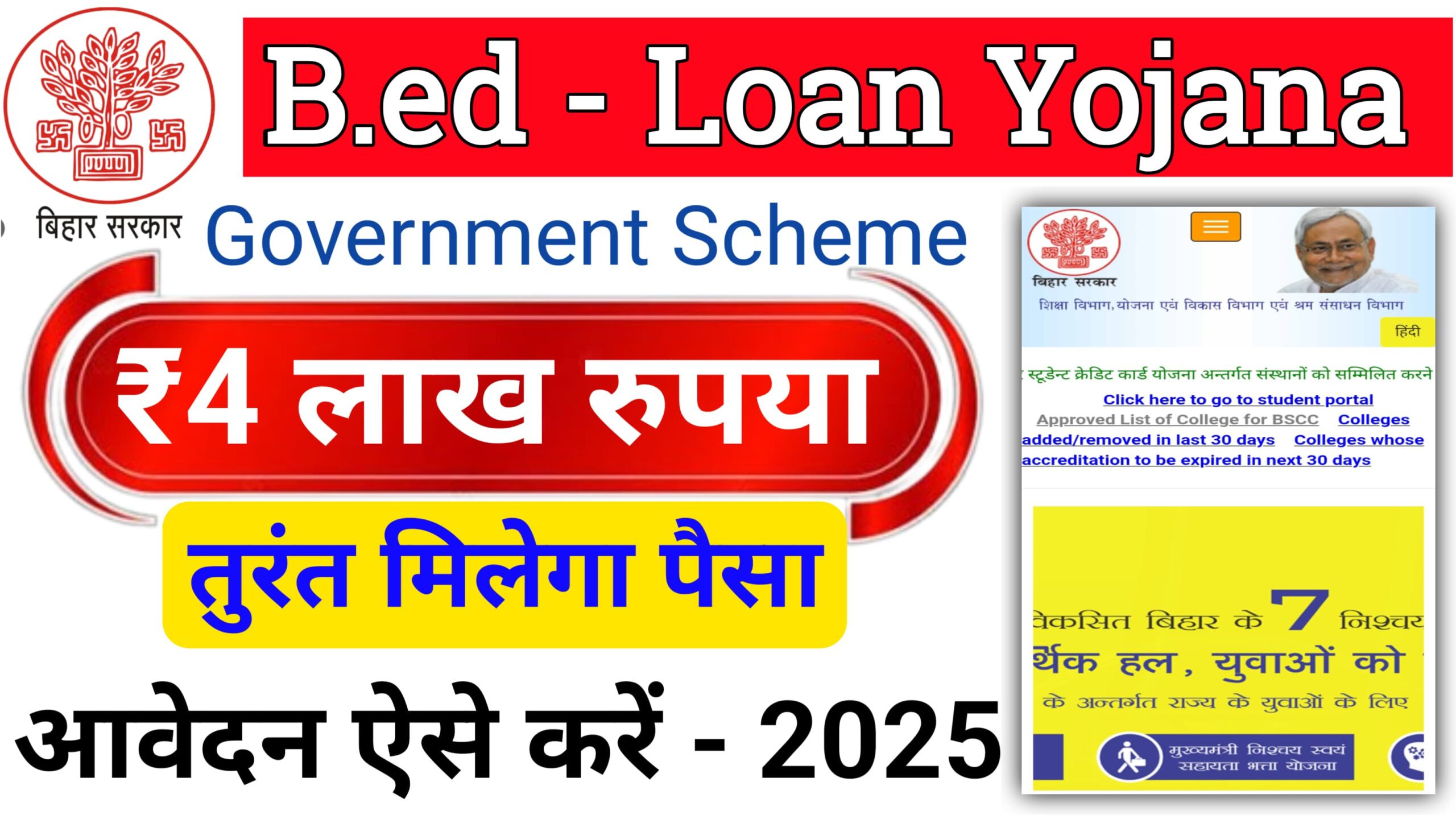Bihar B.ED Education Loan 2025: B.Ed करने वालों क्षात्र को सरकार देगी लोन, जानिए आवेदन की प्रक्रिया