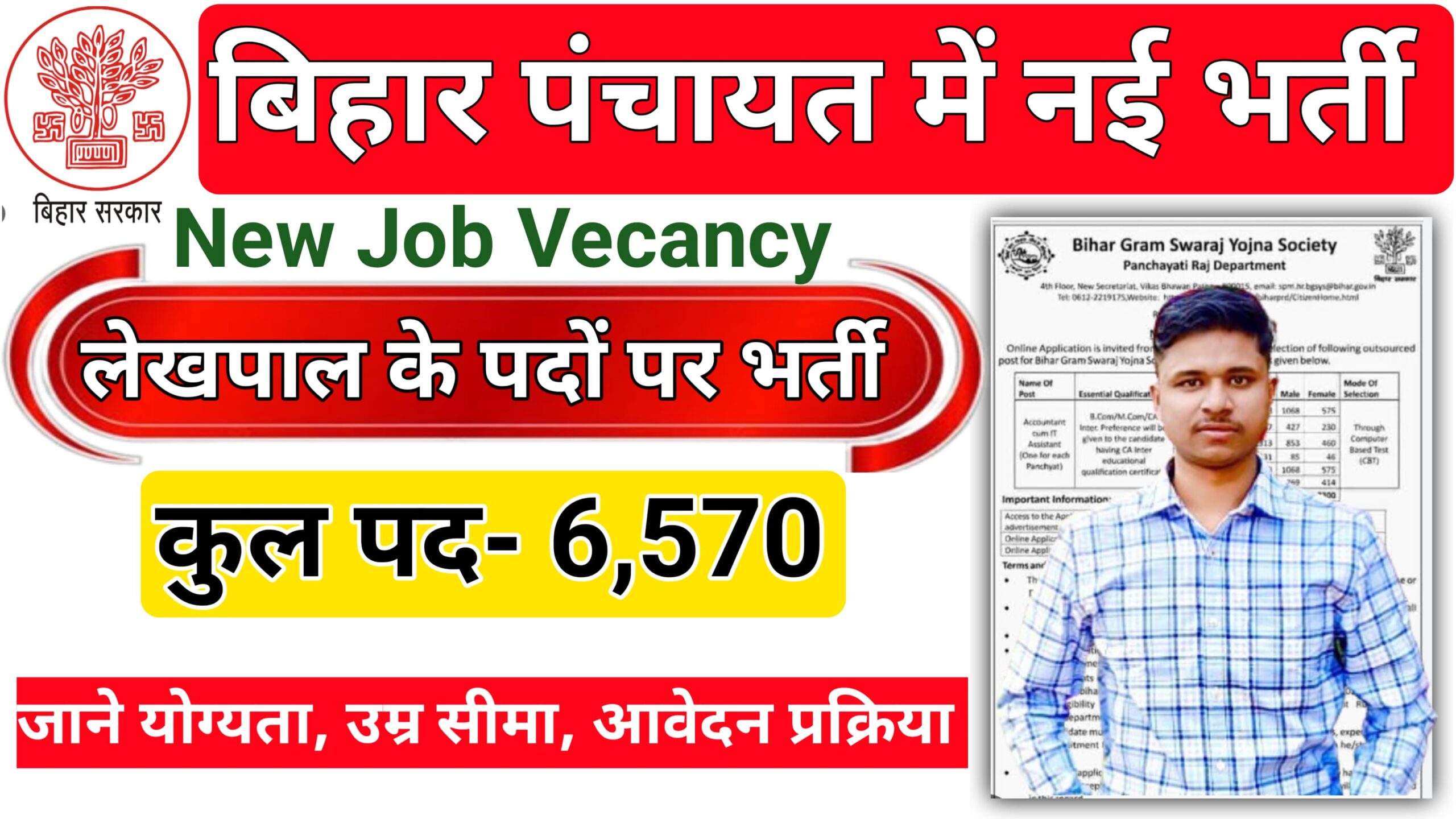 Bihar Panchayat Lekhpal bharti